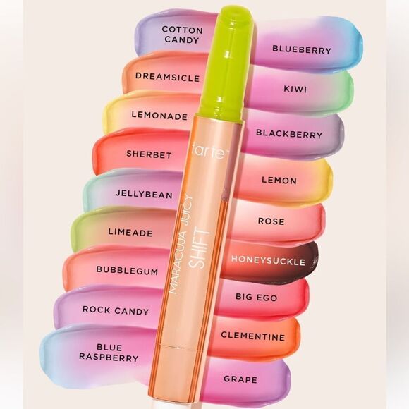 🌻 Tarte Blue Raspberry Maracuja Juicy Shift Lip Balm New Full Size - Picture 5 of 7